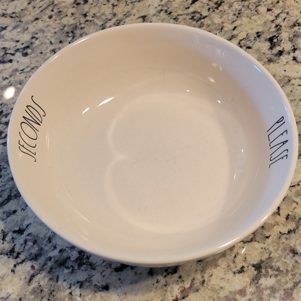 Rae Dunn "Seconds Please" pasta bowl